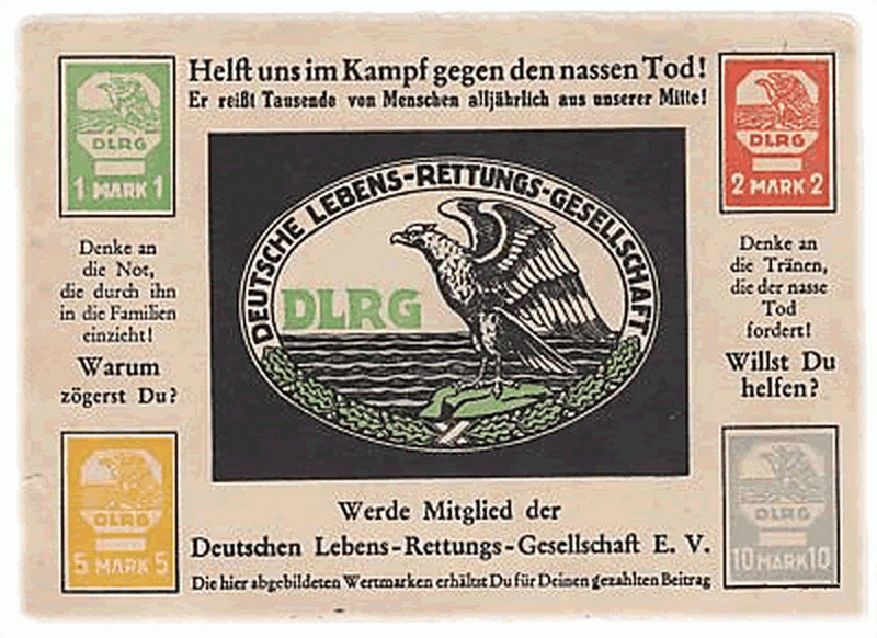 DLRG Spendenmarken