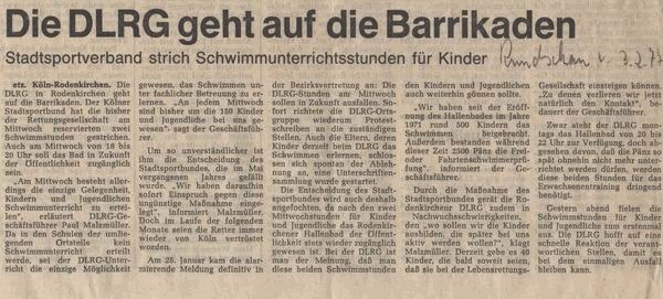 Presseartikel aus dem Jahr 1972