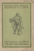 DLRG Prüfungs - Ausweis von 1929