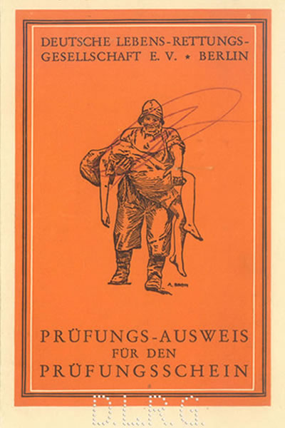 DLRG Prüfungs - Ausweis von 1931