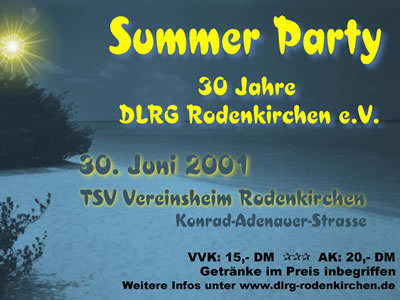 DLRG Summer Party 2001