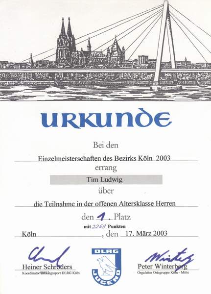 Aktionen aus dem Jahr 2003